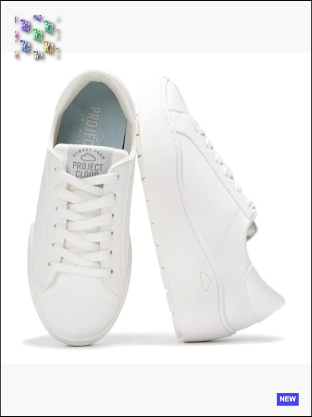 Platform Sneakers Lightweight Memory Foam Non Slip Lace-Up Wedge Sole - Picture 6 of 7